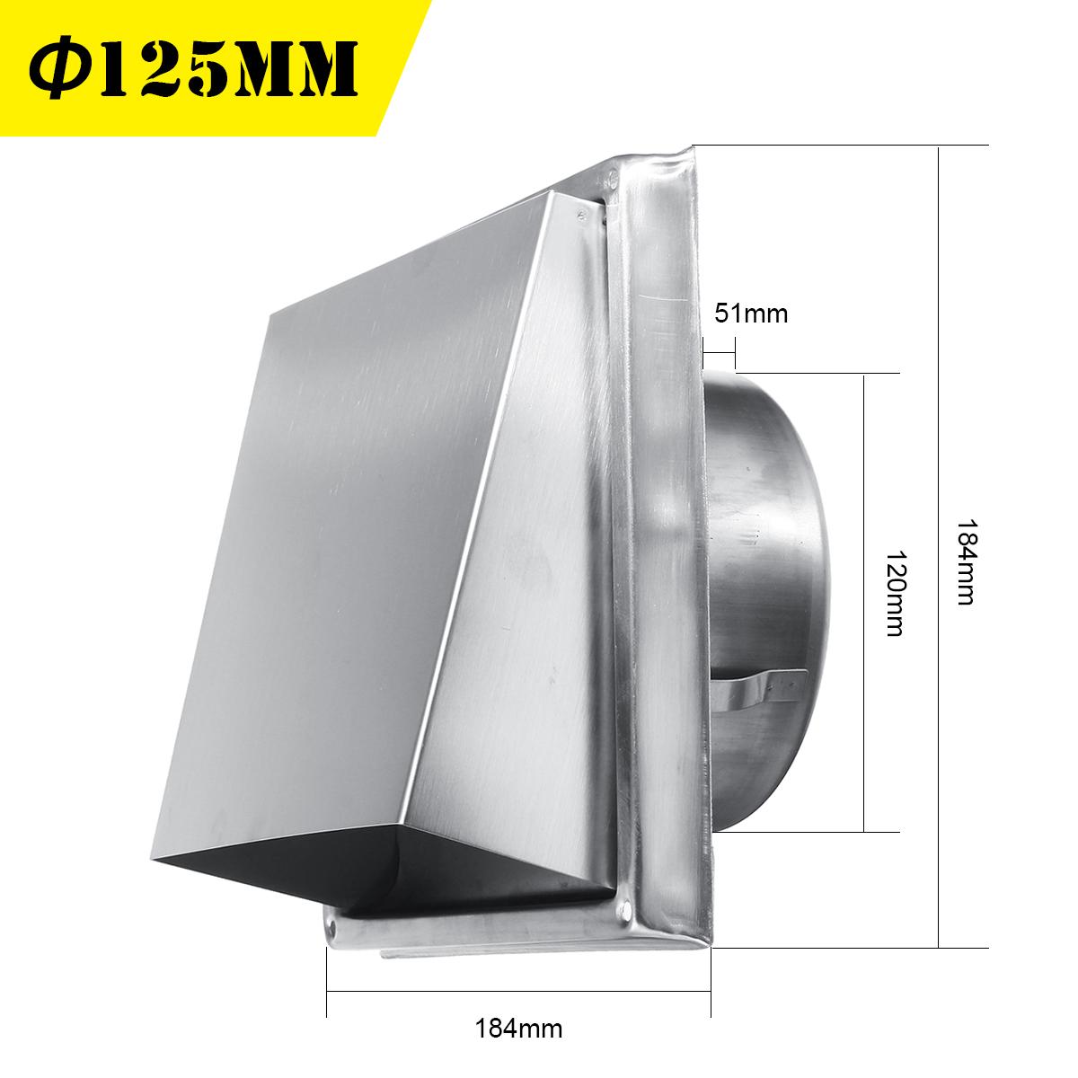 Dia Mm Square Stainless Steel Wall Air Vent Ducting Grille