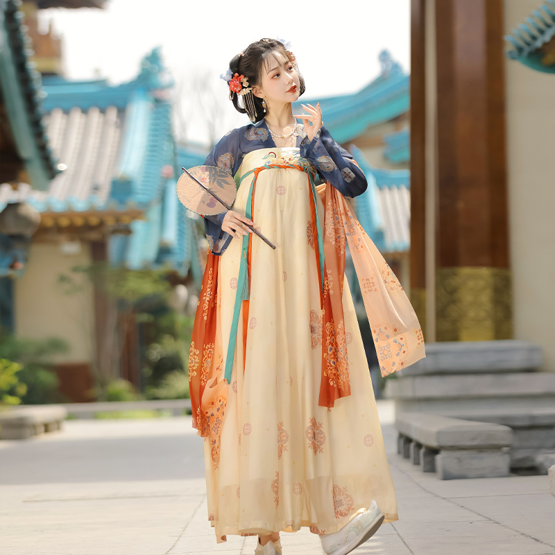 Han Tang Huayun Original Han Clothing Female Yunshang Chest Cut