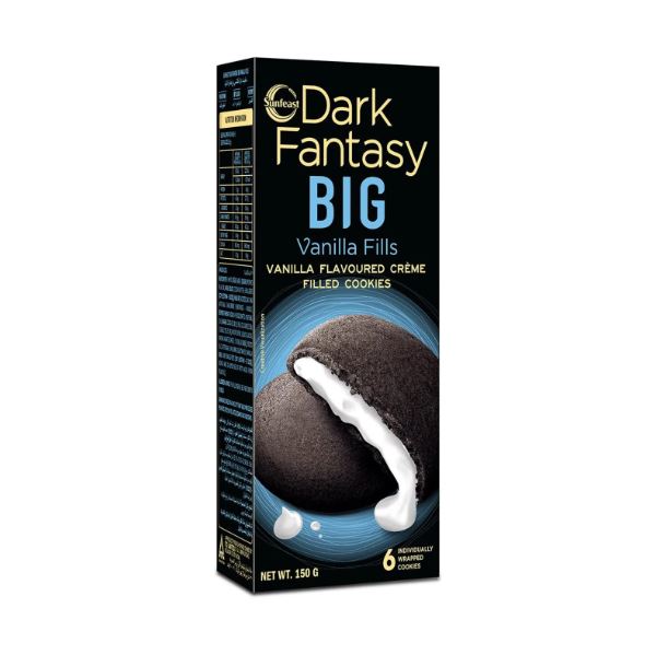 Dark Fantasy Big Vanilla Fills Cookies Sunfeast Dark Fantasy Big