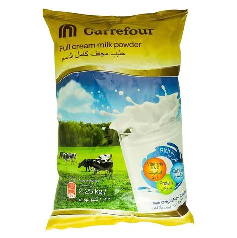 Carrefour Full Cream Milk Powder 2 25KG Pack From UAE Super Thick