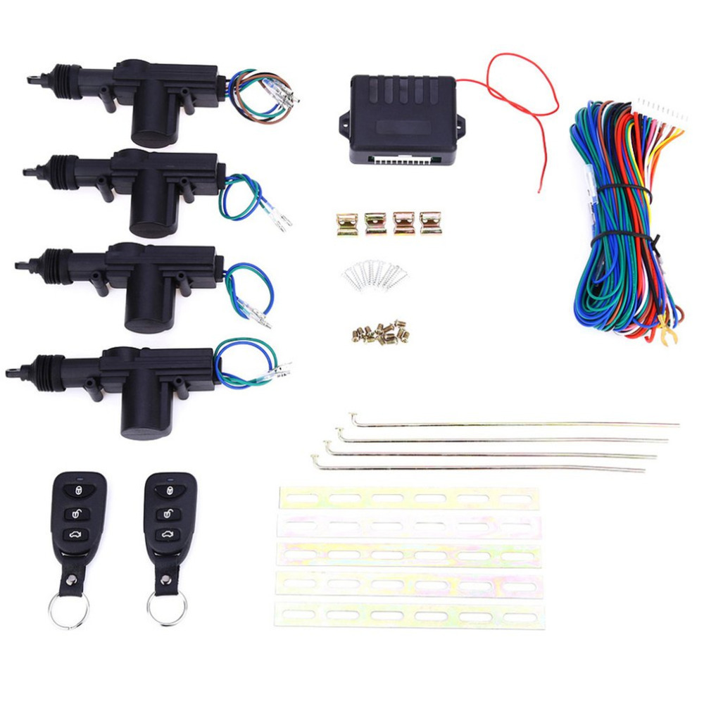 Universal Car Central Door Locking System With 02 Remote Keys Full Set