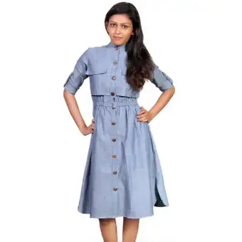 denim frocks online