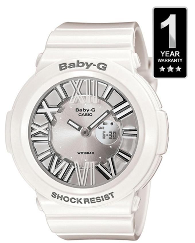 baby g silver watch