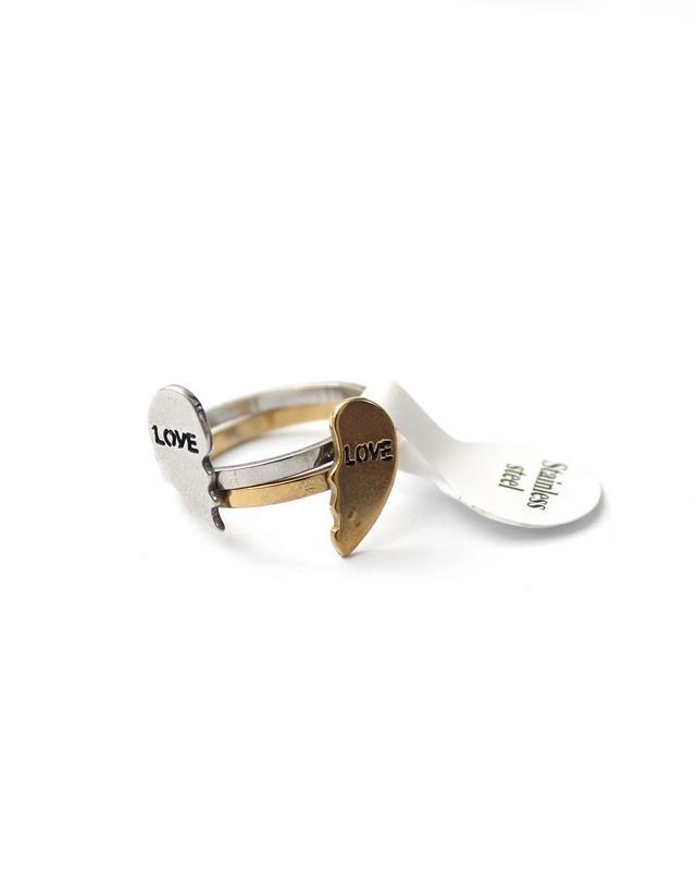 Men's Multicolor Stainless Steel Couple Rings. 