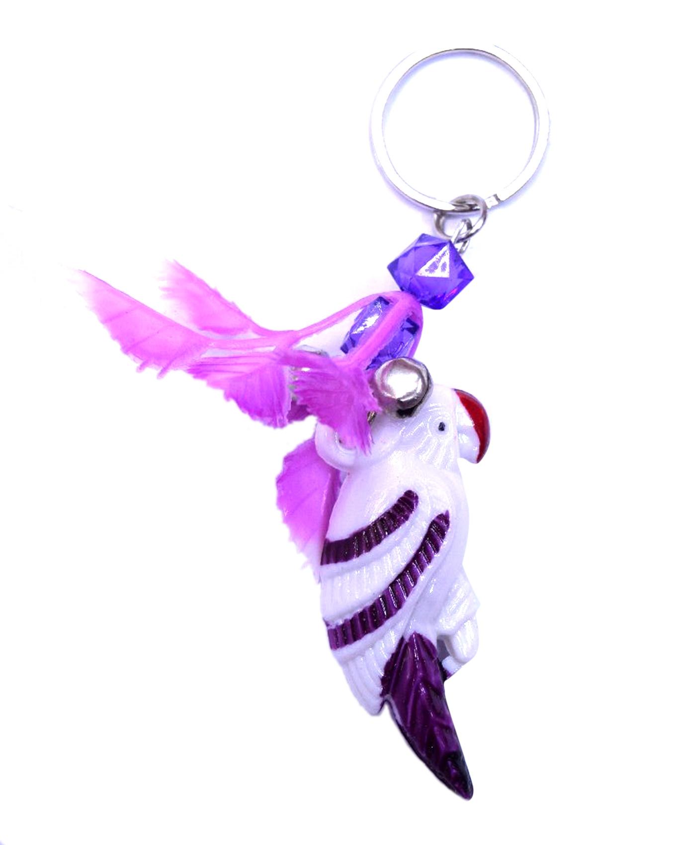 Birds Key Tag - Purple