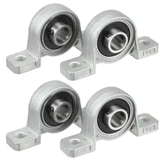 Rxdz 4pcs Pillow Block 8mm Bore Inner Diameter Metal Ball Bearing