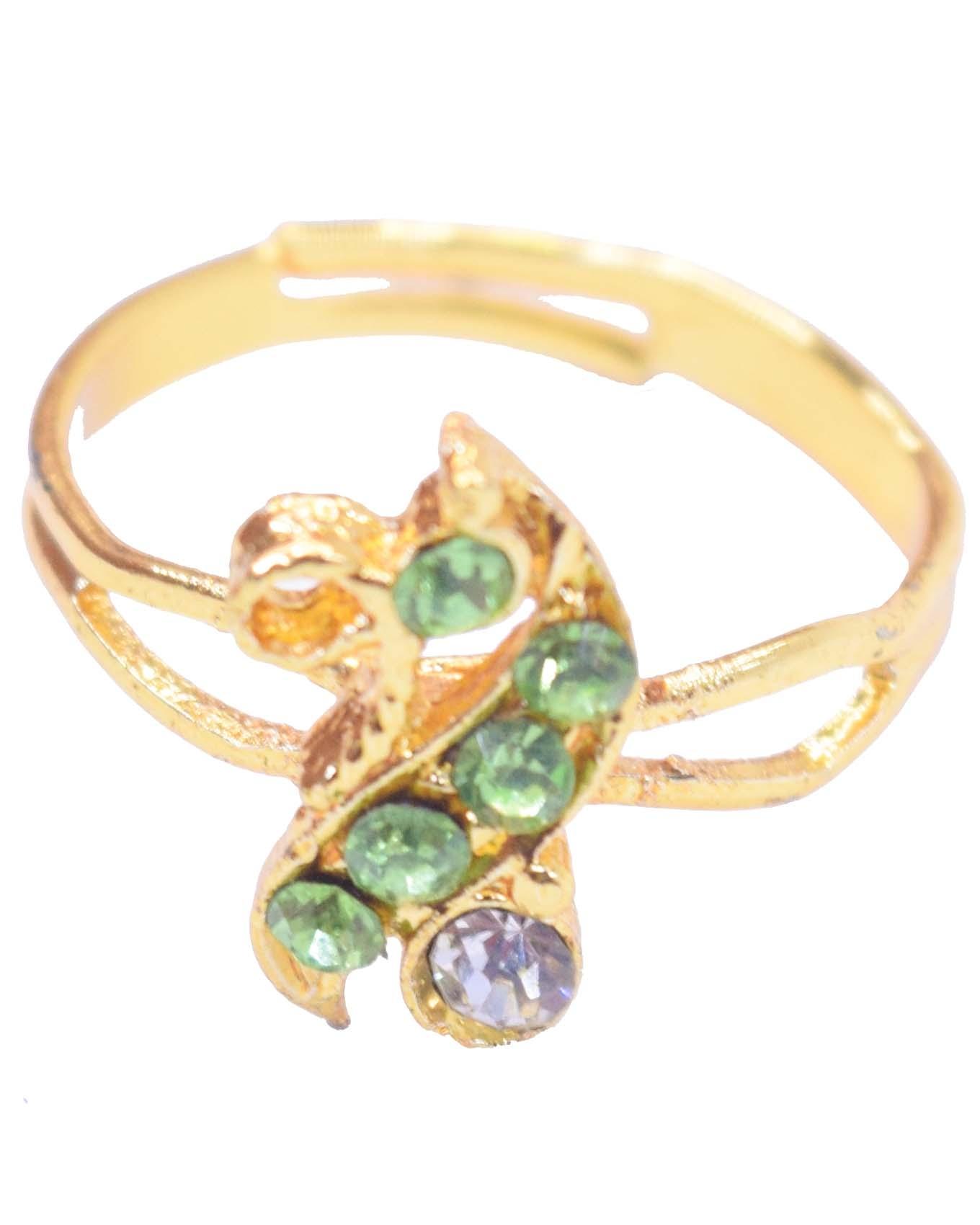 Women's  Latest Fancy Ring - Green