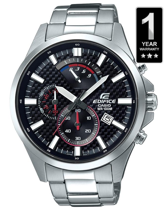 Casio Edifice Black Metal Analog Watch For Men. 