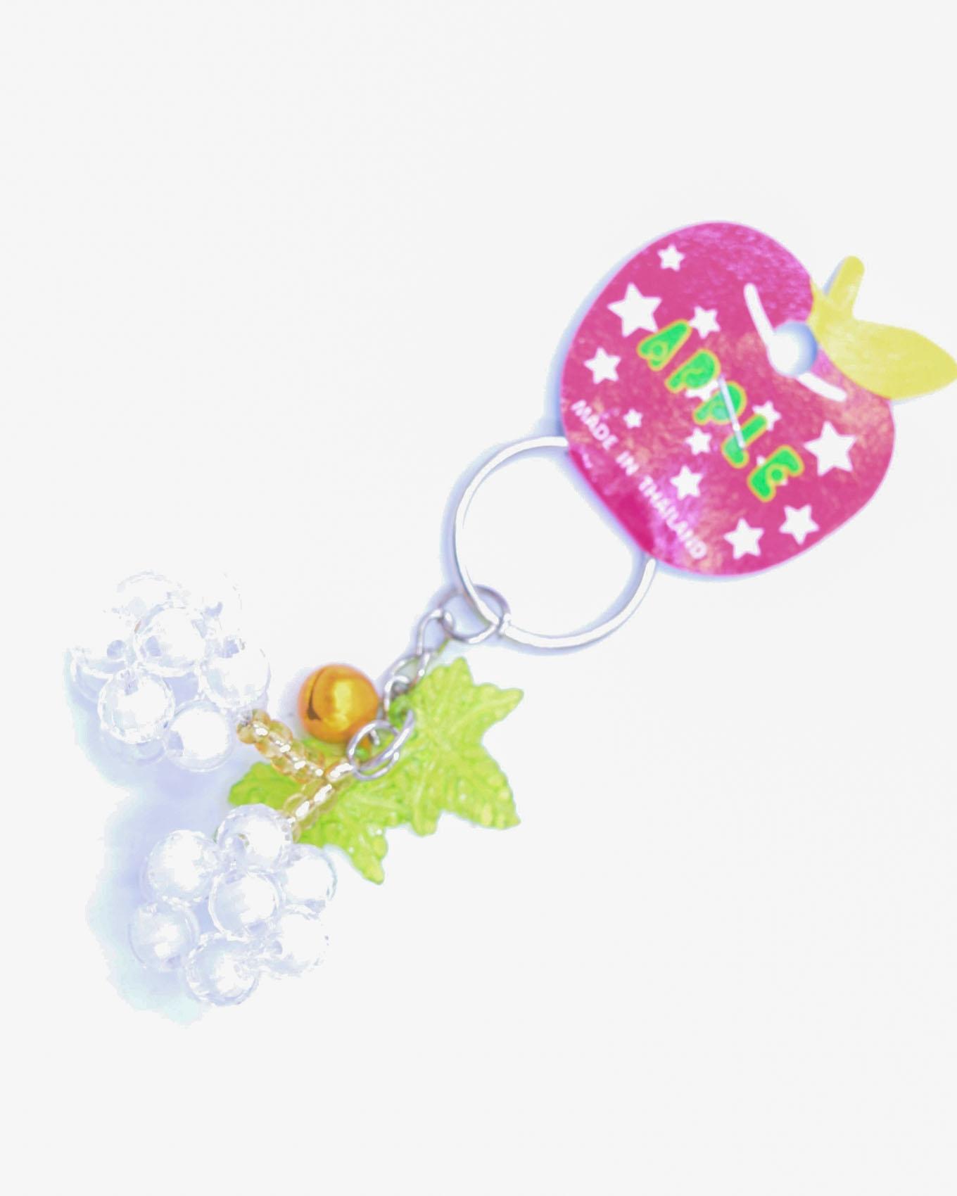 Plastic Key Chain - White Color