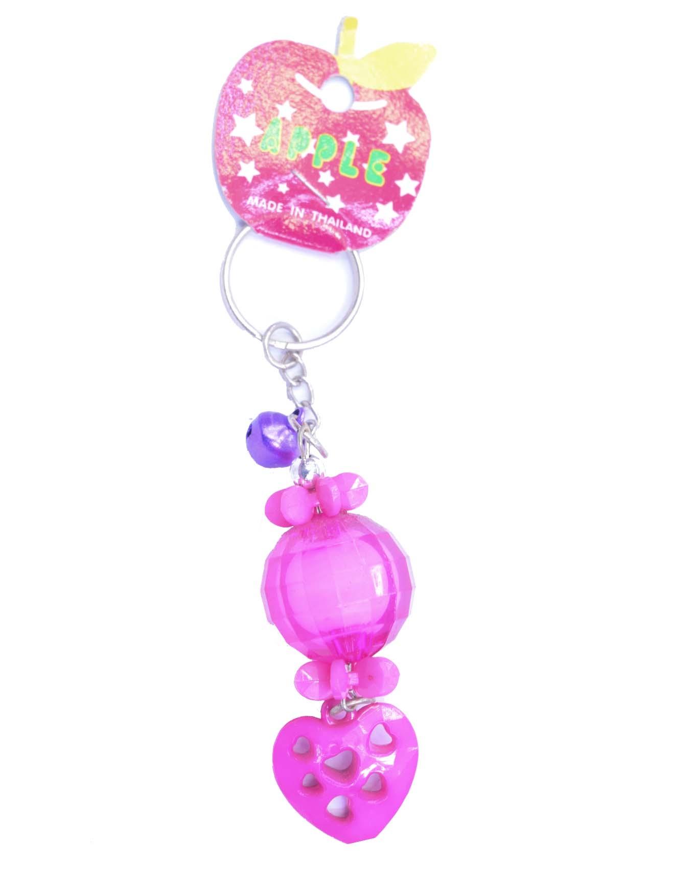 Plastic Key Chain - Pink