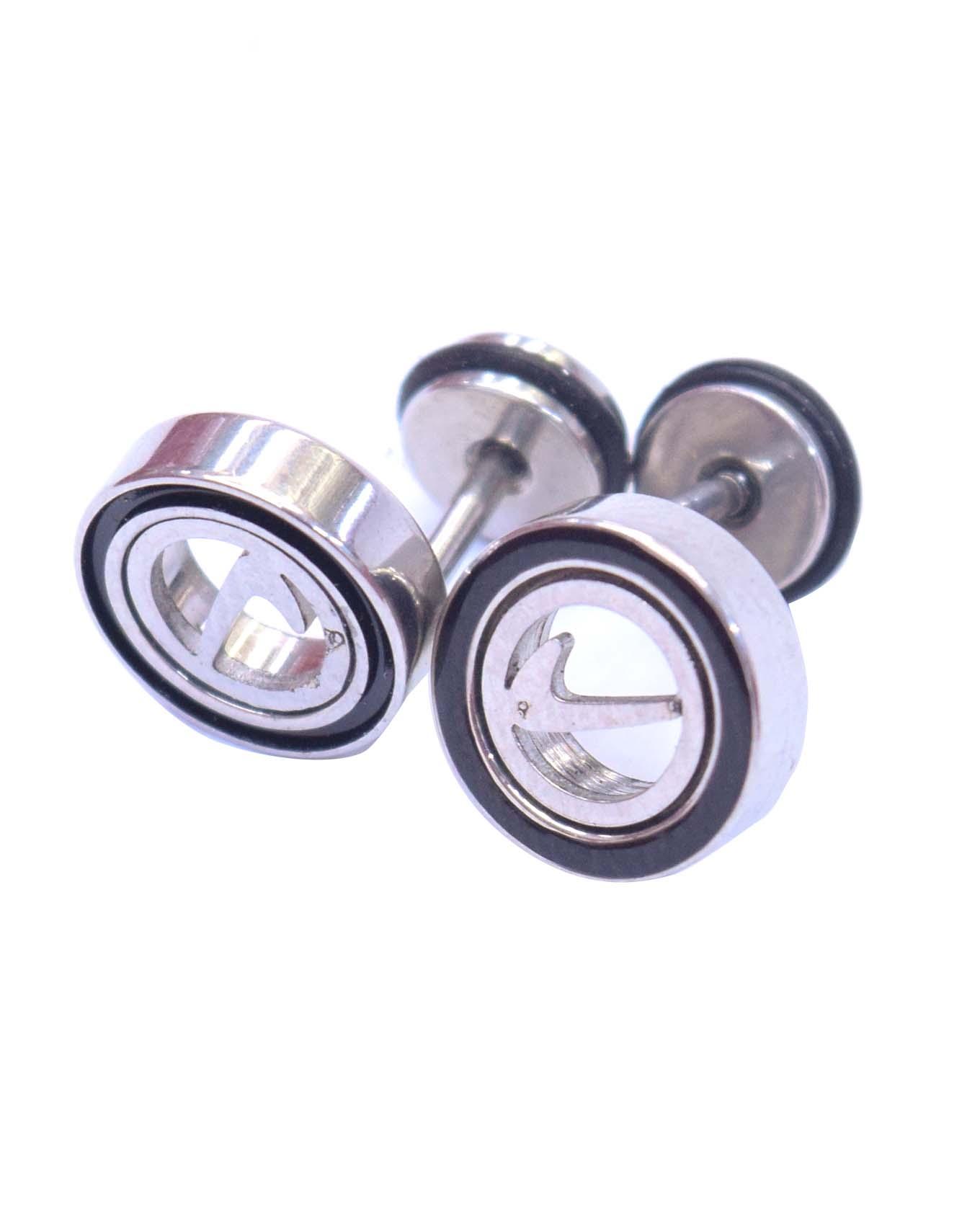 Men's Black  Earring - Black