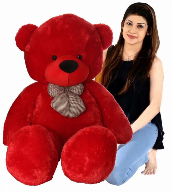 red colour big teddy bear