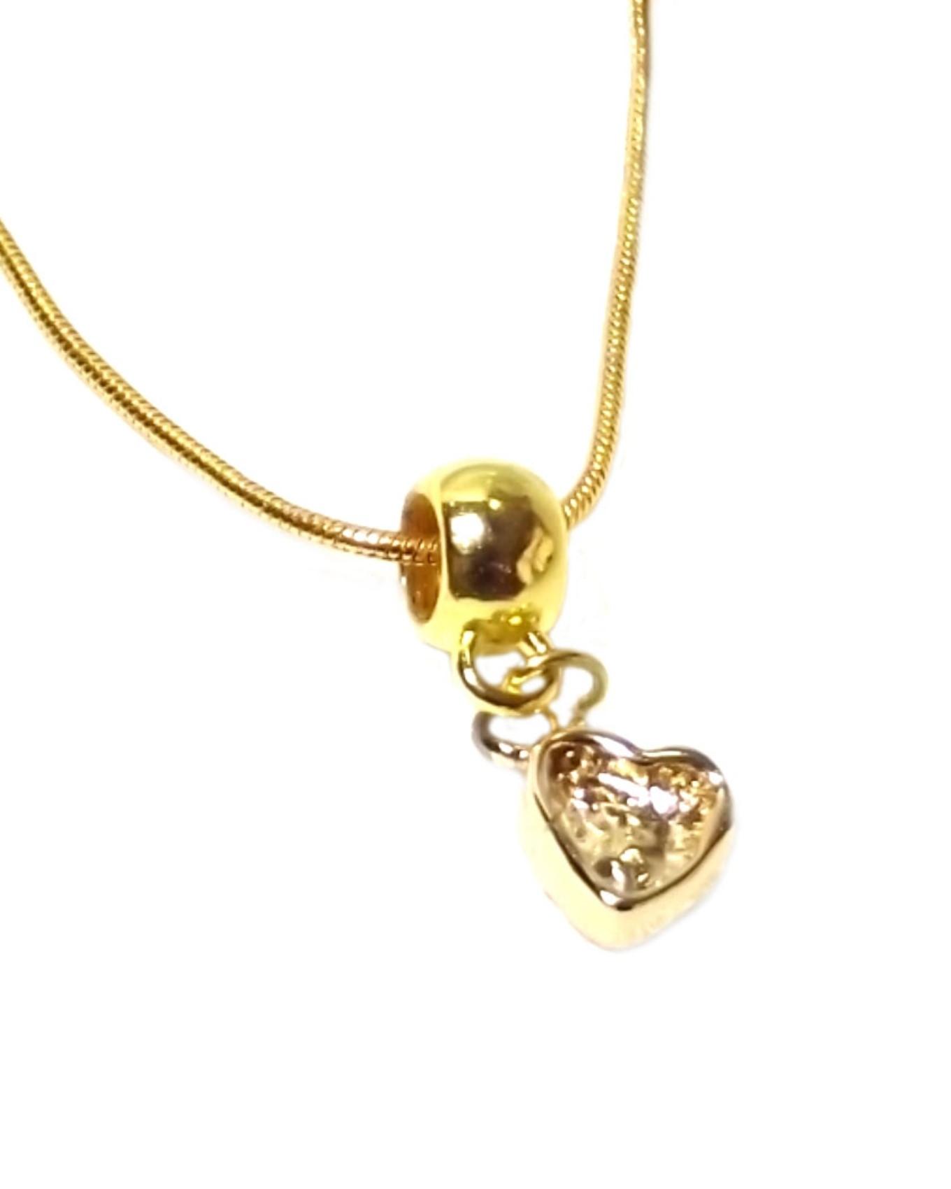 ladies gold heart necklace