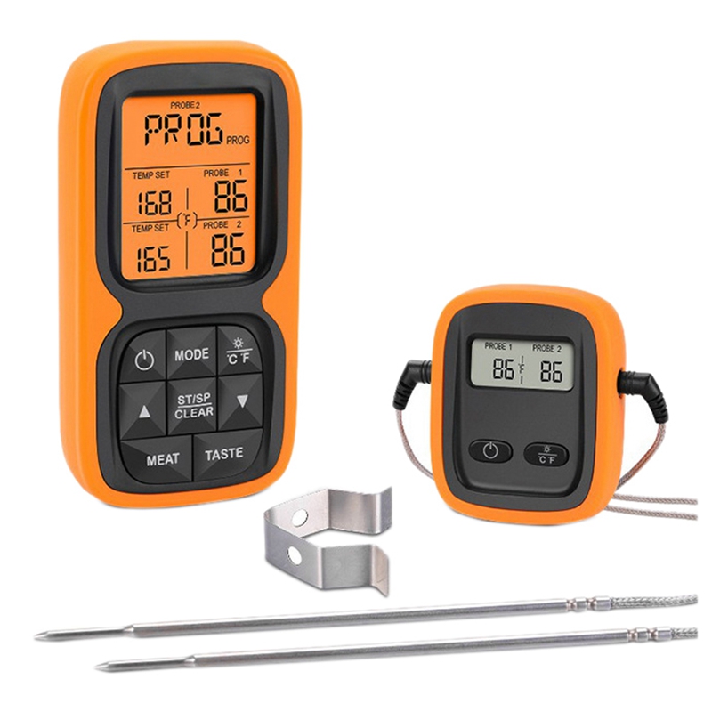 thermopro tp20 wireless remote digital meat thermometer with dual probe