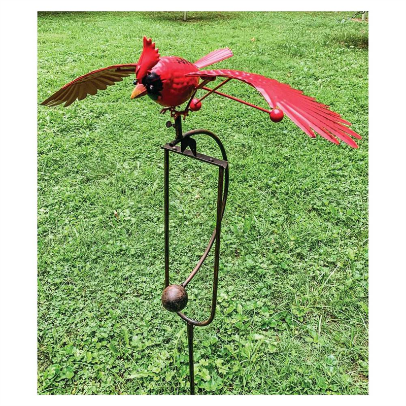 Life-Like Eagle Sculpture Wind Spinner Decorative Flapping Wings Flying Owl Garden Windmill. 