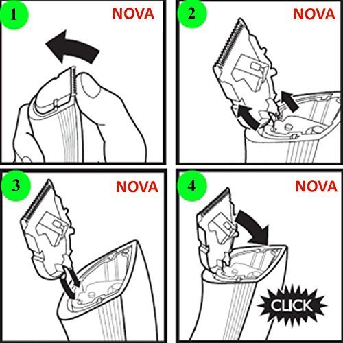 Nova NS-216 Professional Hair Trimmer for Men Hair Cutting With Hair Clipper for Men & Women. 