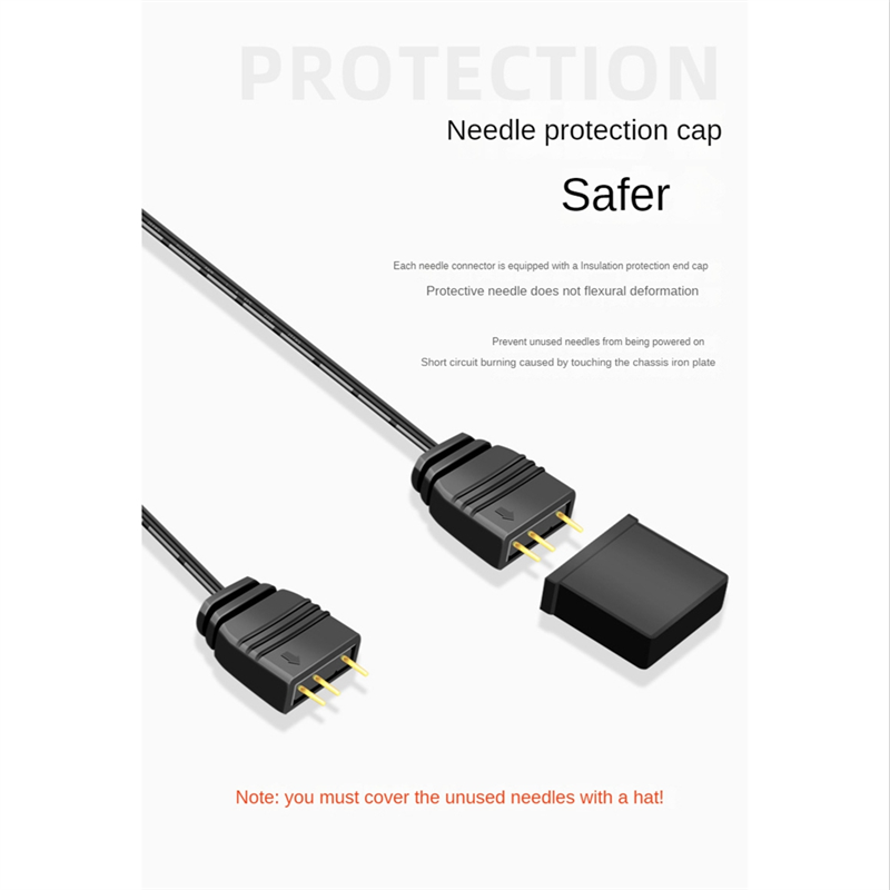 COOLMOON 5V 3Pin to SATA RGB Controller ARGB Controller Controller HUB Computer Fan LED Lighting RGB Control Cable. 