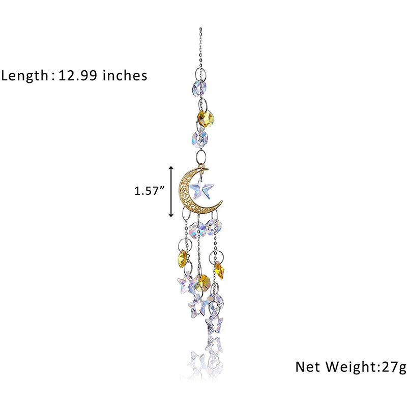 Suncatcher Rainbow Catcher Glass Crystal Light Wind Chimes Prism Catcher Window. 