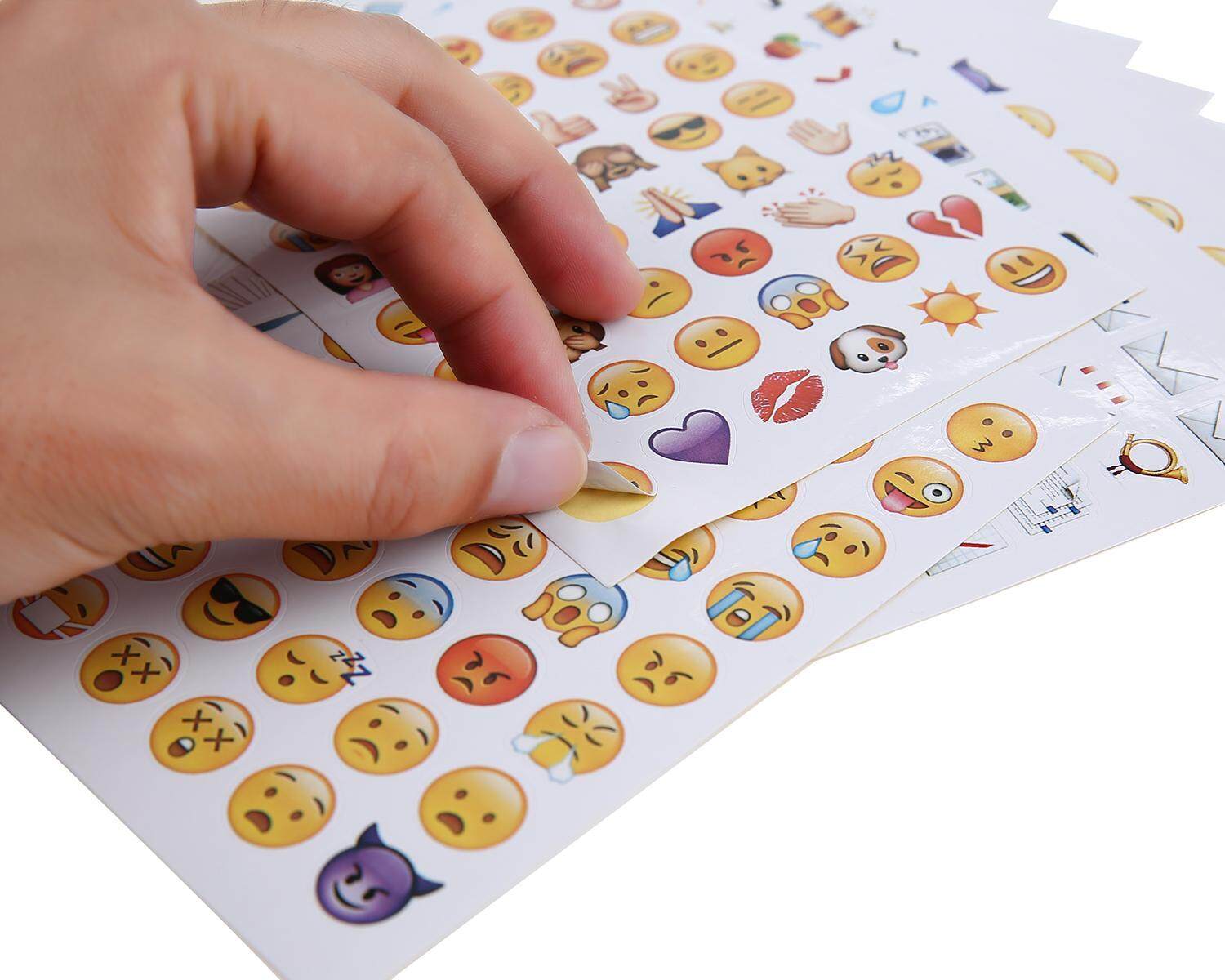 Emoji Stickers 19 Sheets 912 With Happy Faces Kid Stickers For Phone Facebook Twitter. 