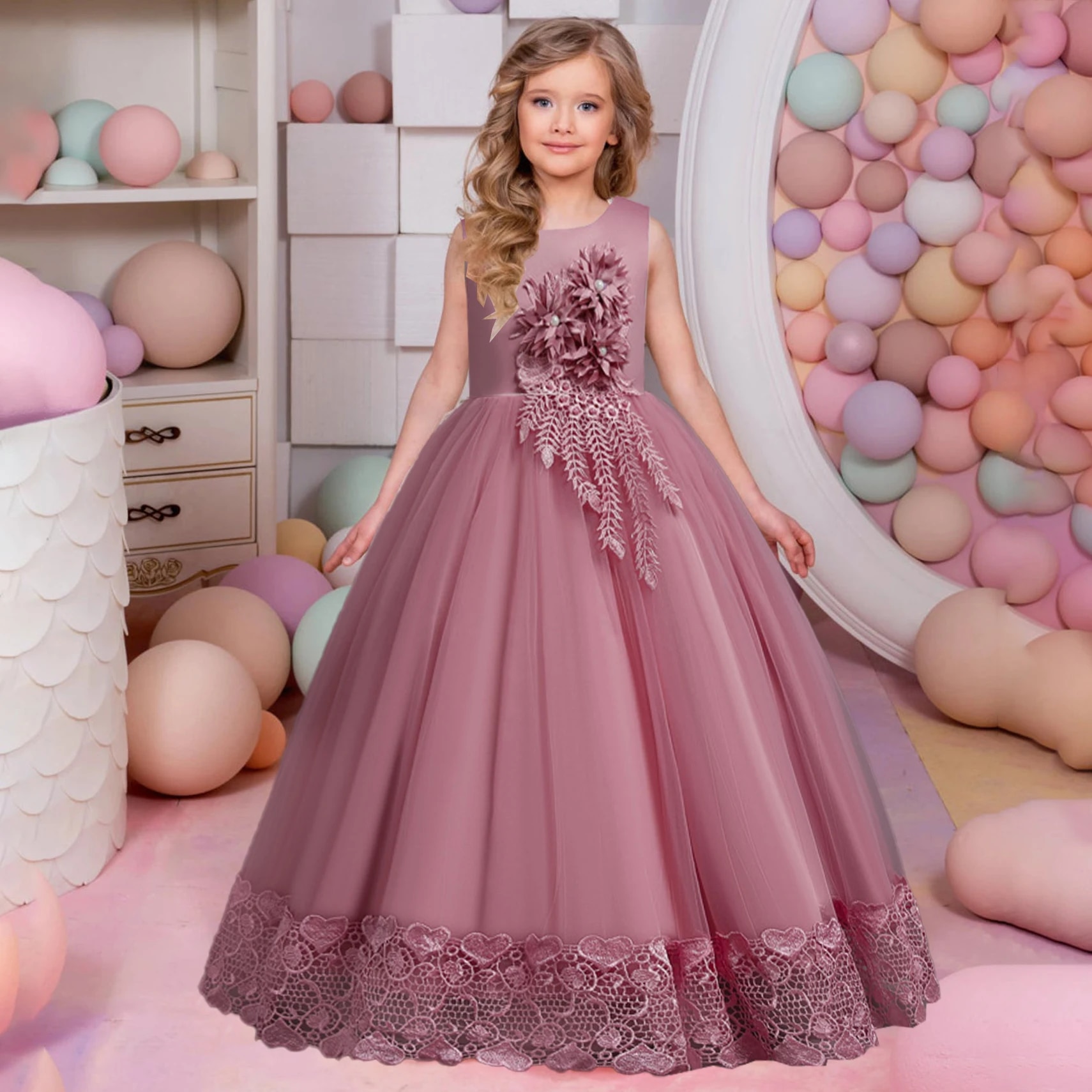 Formal Dress Birthday Girl Party Dress Champagne Dresses Party Dresses White And Gold Dress For Kids Summer Tulle Flower Girls Dress For Formal Dress Birthday Girl Party Dress Champagne Dresses Party Dresses White And Gold Dress For Kids Summer Tulle Flower Girls Dress For