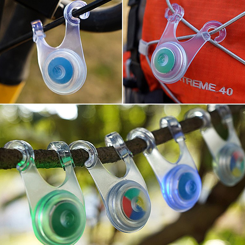 1pcs Waterproof LED Tent String Rope Guard Hanging Lights Mini Flashlight