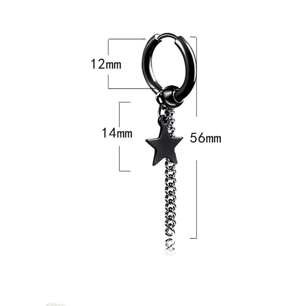 【Miga Plaza】Earings for men hikaw for boys Earring For men Korean Style Earrings Men Hoop Earrings Cross Ear Studs Stainless Steel. 