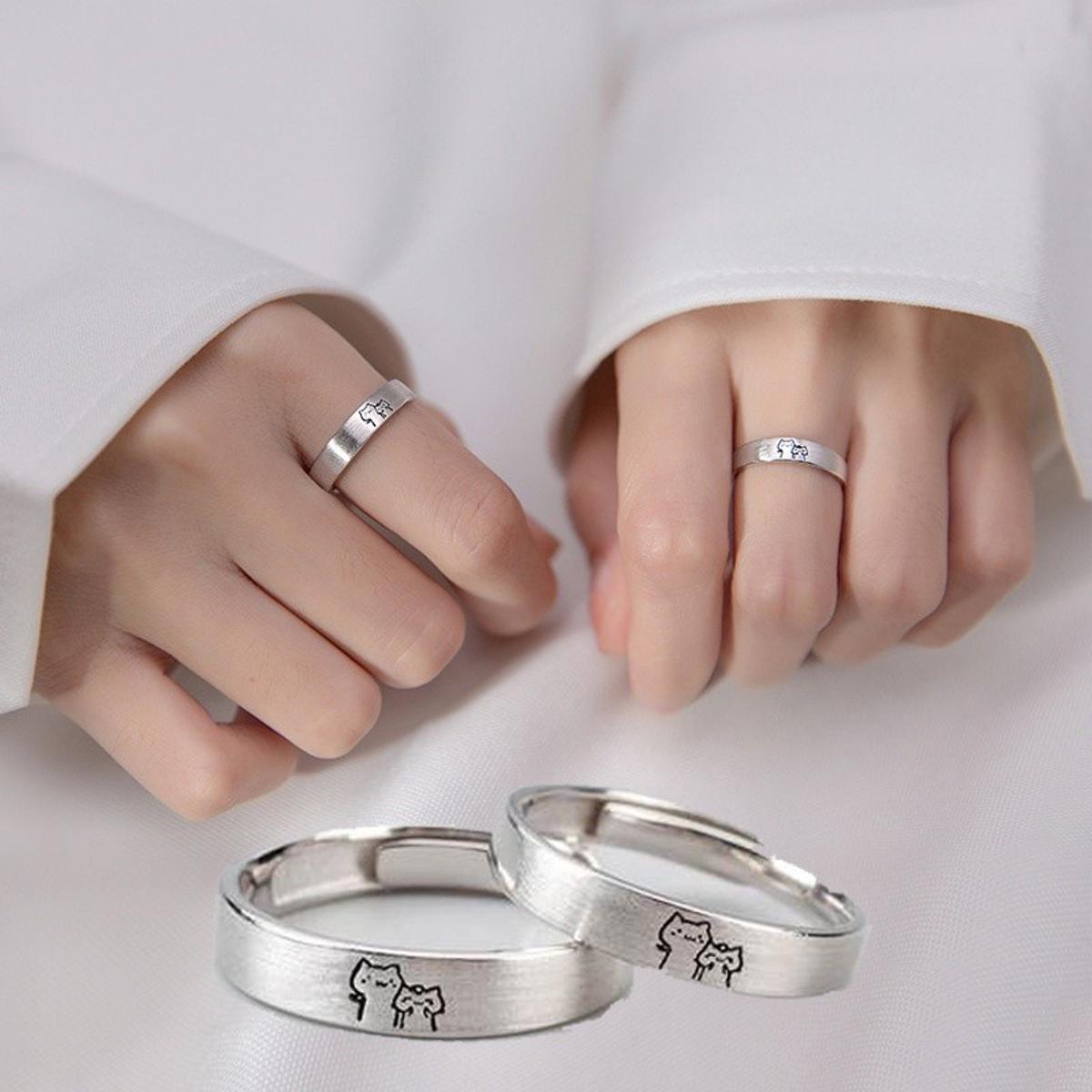 Cute couple deals ring design