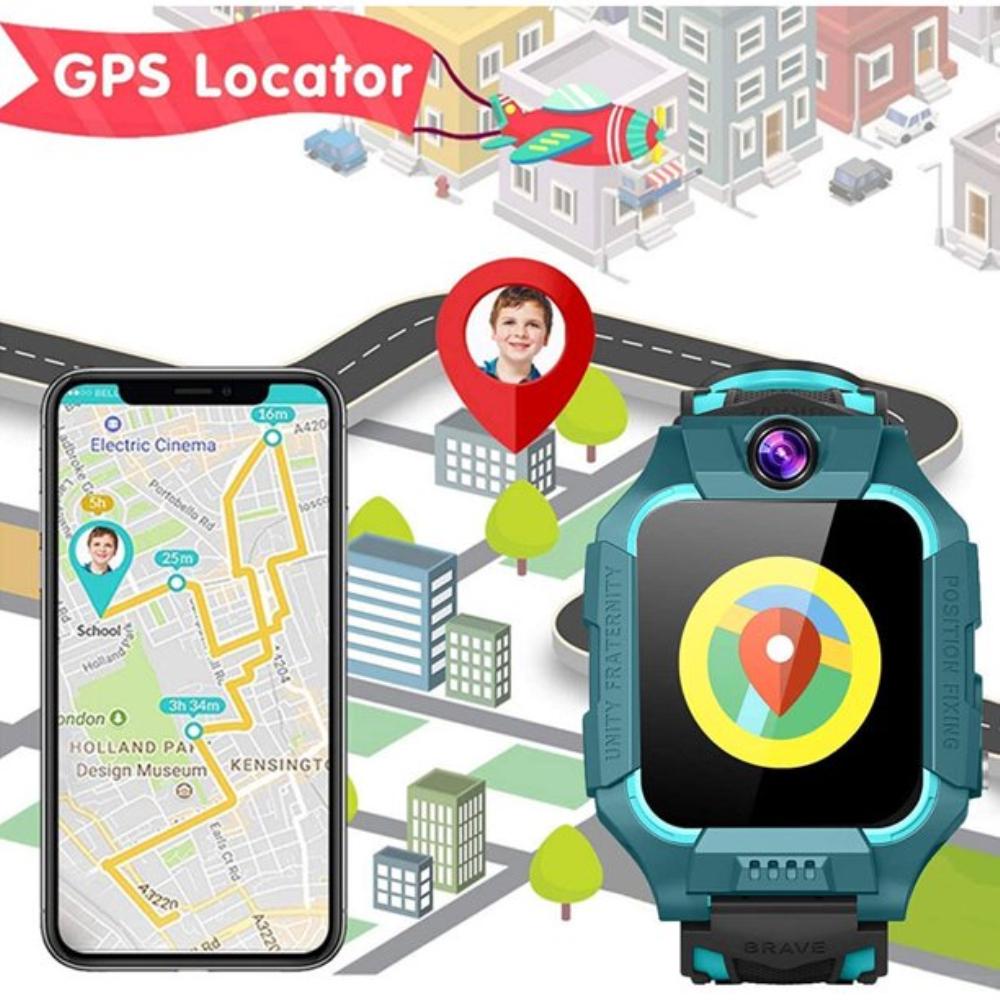 Z6F Kids Smart Watch SOS GPS Phone Watch IP67 Waterproof Remote Photo Voice Chat Smartwatch For Ios Android Child Boy Girl Gifts. 