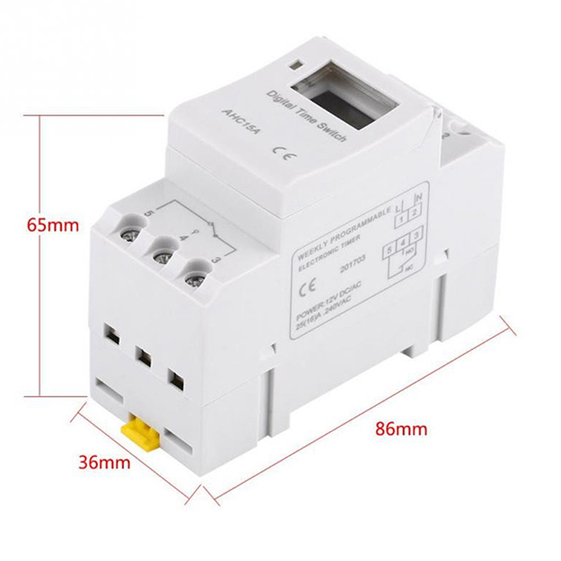 THC15A Electronic Digital Timer Switch Relay Control 220V 12V 24V 110V. 