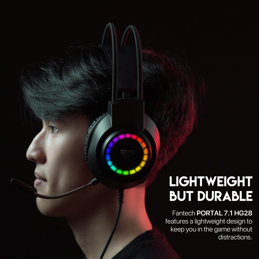 Fantech PORTAL 7.1 HG28 USB Headset Gaming RGB. 