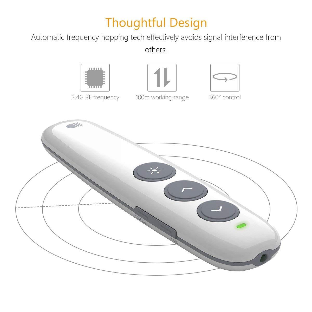 Doosl Rechargeable 2.4GHz Wireless Presenter. 
