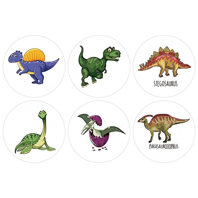 500Pcs/Roll Cute Dinosaur Pattern Reward Encouragement Sticker Roll For Kids GJCUTE. 