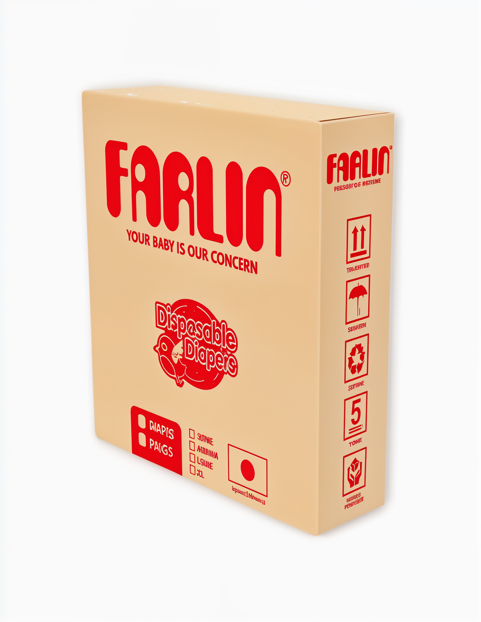 Farlin Baby Diaper 80 PCS MEDIAM