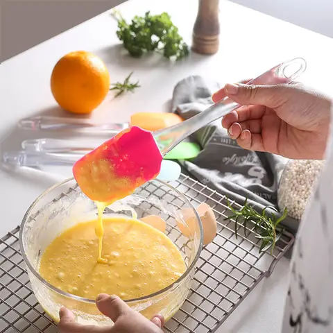 Cake Baking Spatula And Brush Set cake spatula and brush Silicone Spatula and Two Piece of Pastry Brush Set Special for Cake Mixer, Cooking, Baking, Glazing, Oil Brush for Cooking Silicon, Oil Brush for Kitchen Use (Random Color). 