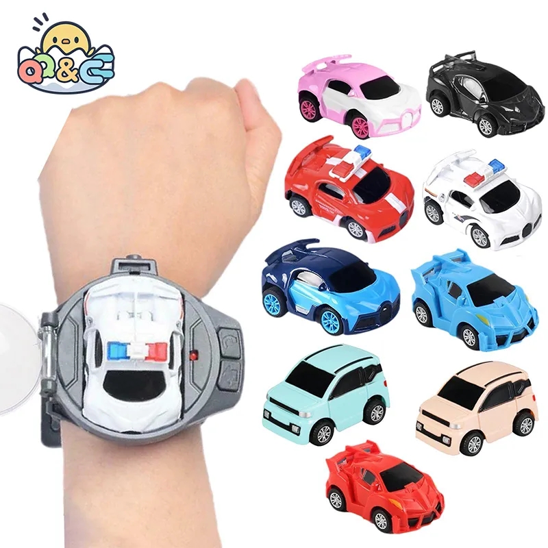 Boy Girl Mini Remote Control For Kids With Protective Cover USB Charging Alloy Adjustable Strap Racing Car Watch Toy Birthday. 