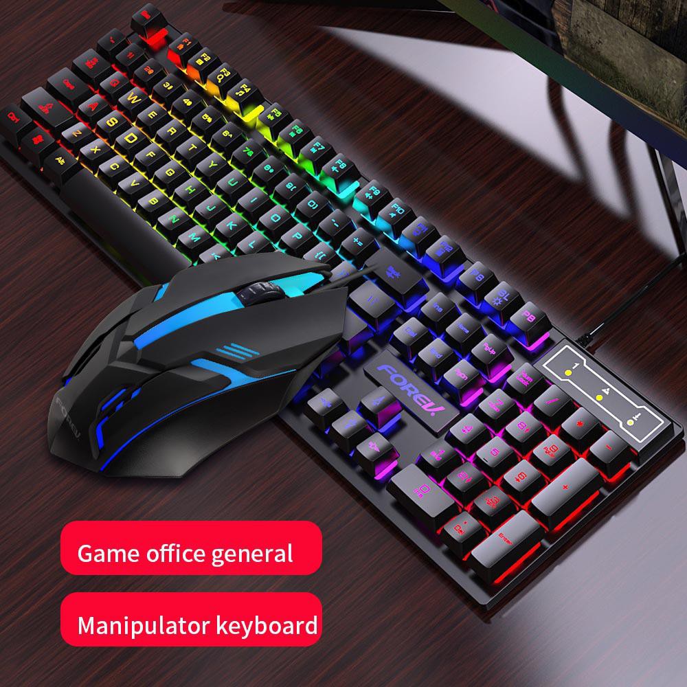 Gaming Keyboard & Mouse Combo Forev FV-Q3055 With RGB Lighting. 