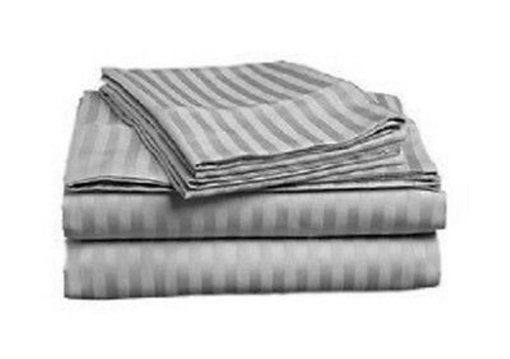 Egyptian Cotton Striped Bedsheets ( 230cm x 250cm / 280cm x 280cm )