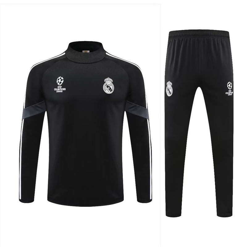 Autumn and Winter Football Training Clothing Set Casual Sports Half Zip Club Jersey Long Sleeve T-Shirt Pants Set. 