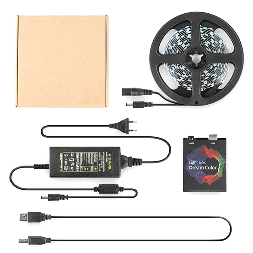 DIY Ambilight TV PC dream screen USB LED strips computer monitor LCD screen USB background LED strip