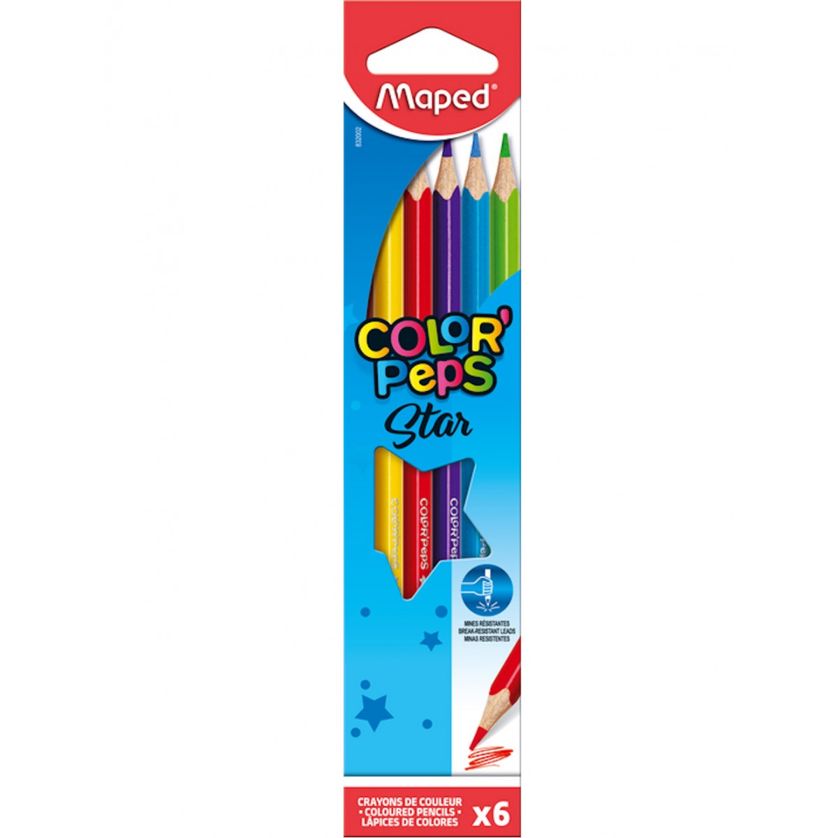 Maped Colour Pencil 6Pcs