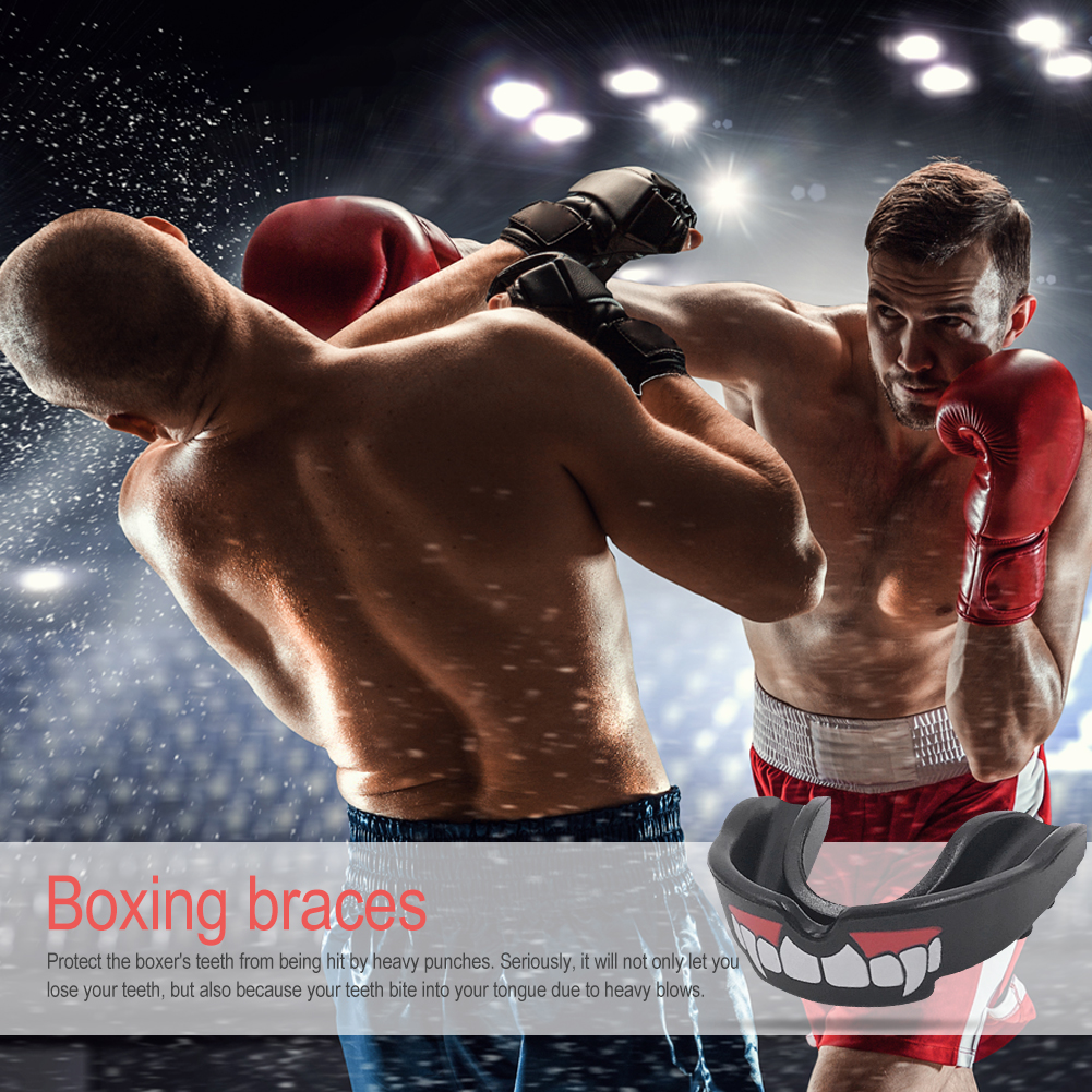 Boxing Braces Reusable Karate Match Teeth Protector Wear-resistant Muay Thai Competition Mouth Protector Easy To Clean for Boxer. 
