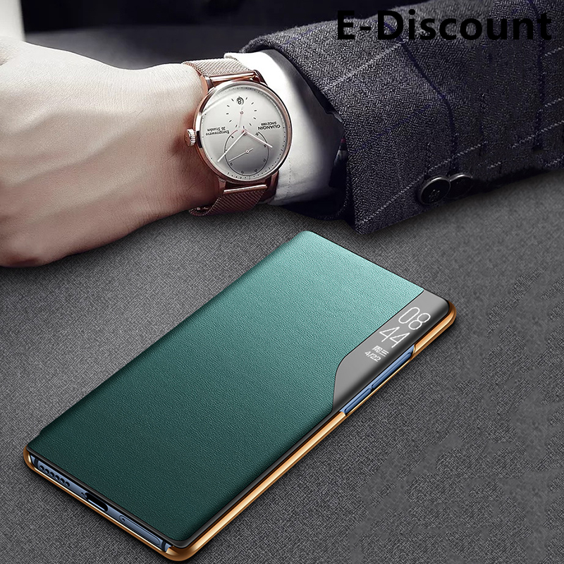 For Samsung Galaxy Note 9 Clear Window View Smart Transparent PU Leather Stand Holder Phone case for Galaxy Note9 Flip Cases. 