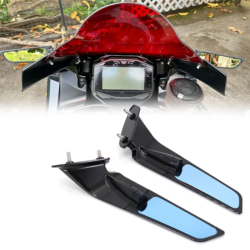 UPTBSFLS For Suzuki GSXR 750 600 1000 GSX-R 1300 Universal Foldable Mirror With Turn Light Signals Rearview Mirrors Motorcycle