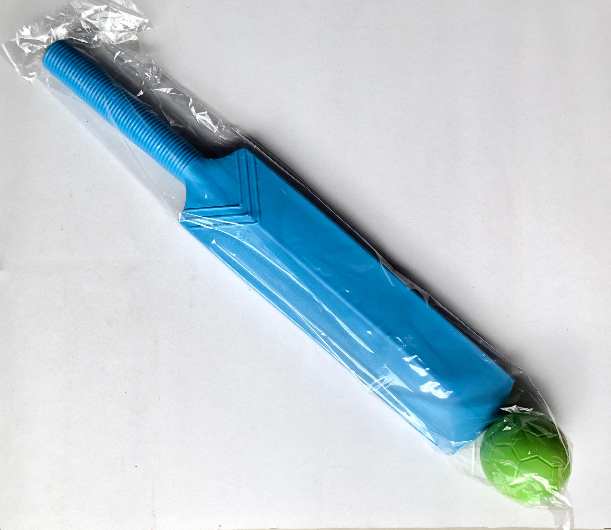 Made in Sri lankan Plastic bat and ball comes in two sizes 15inch and 17.5inch height small and medium sizes.. 