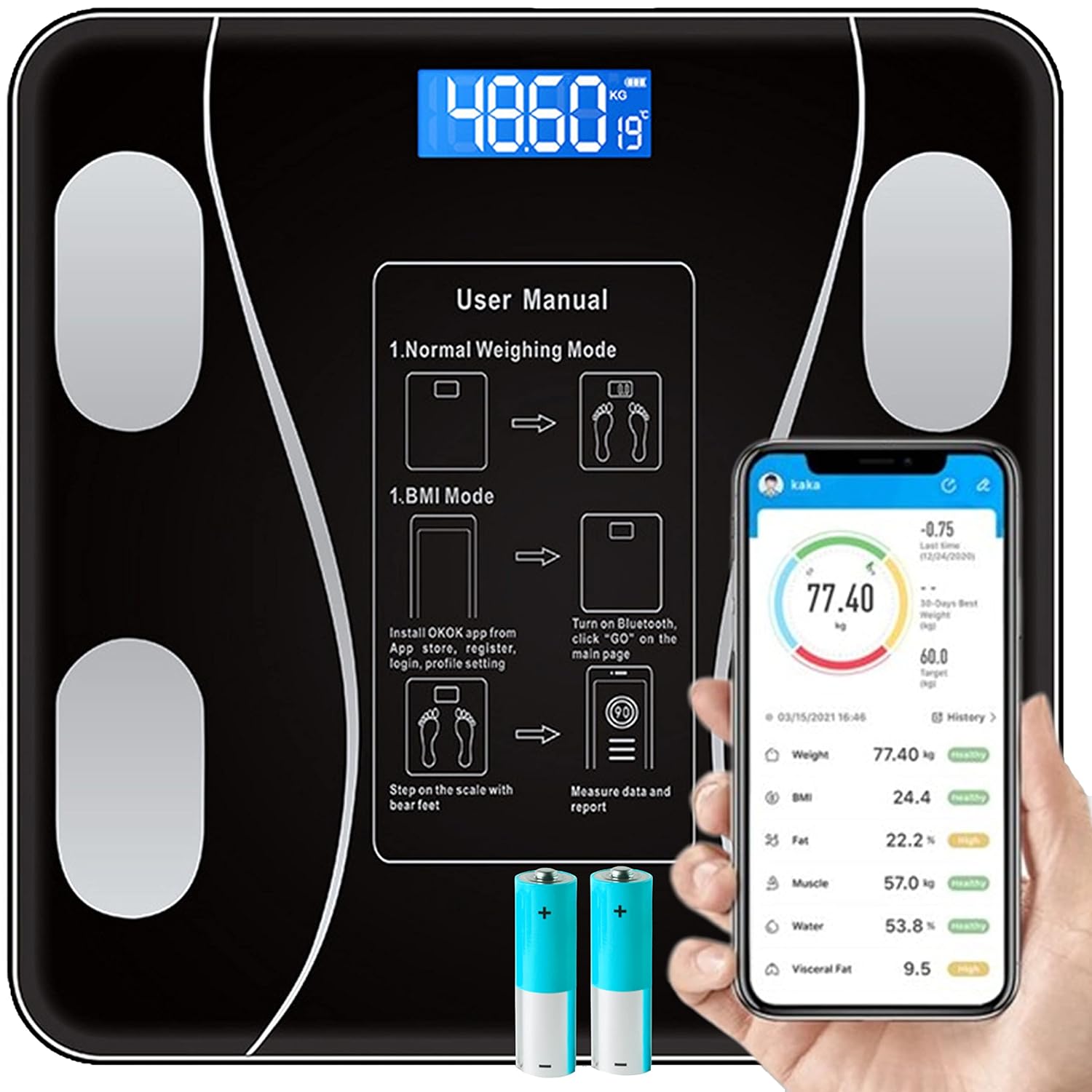 Smart Electronic Floor Weight Scale SMT. 