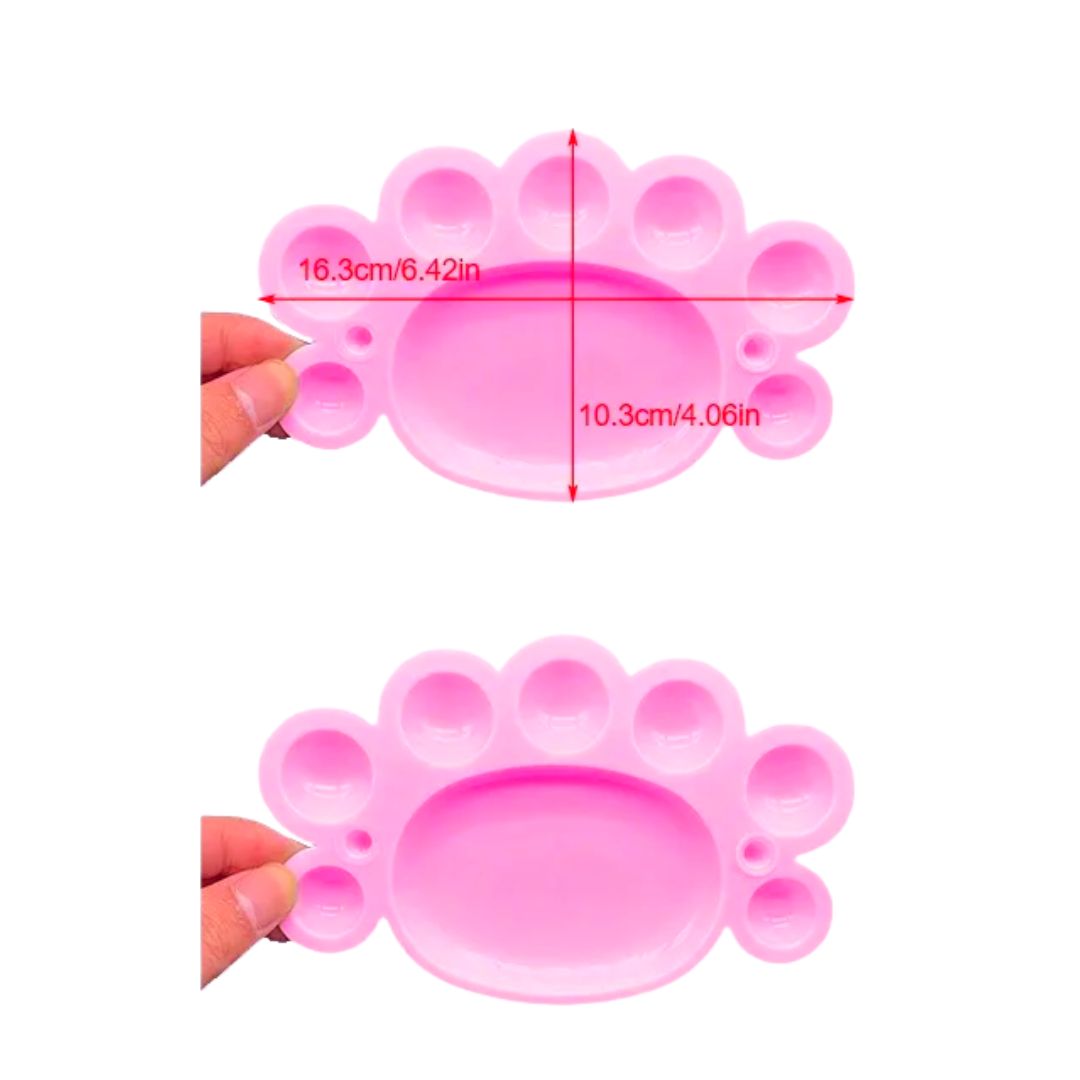 Small Paint Mixing Tray Palette for Art Students using Acrylic, Oil