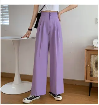 Wide leg trousers long Clearance