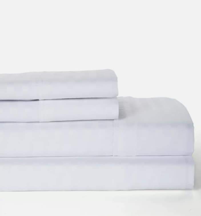 Egyptian Cotton Striped Bedsheet  / Hotel Bed Sheets and Pillow Case / King Size / Flat Sheet. 