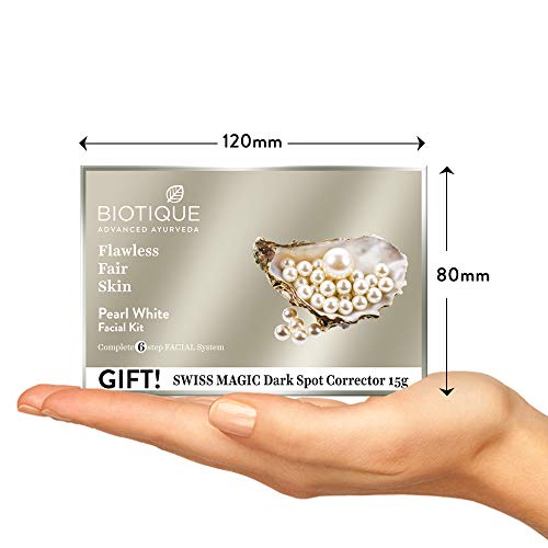 Biotique Pearl White Flawless Glowing Skin Facial Kit, 65g(FROM IND)JEZ. 