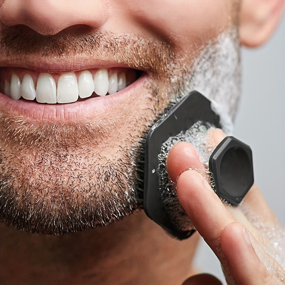 Silicone Face Scrubber - Gentle Exfoliator Pad & Massager - Removes Dead & Dry Skin - Invigorating Addition To Grooming Routine - Shower & Bathroom Accessory